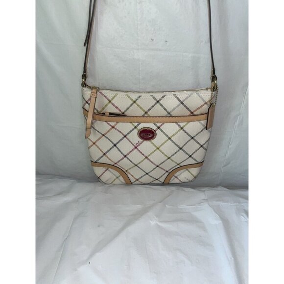 Coach Tattersall Plaid F21904 Crossbody Handbag - Picture 1 of 13